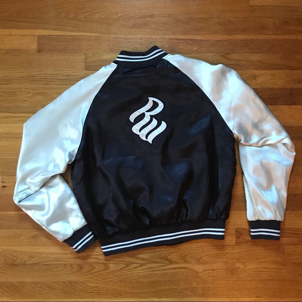 Rico wear Vintage satin bomber